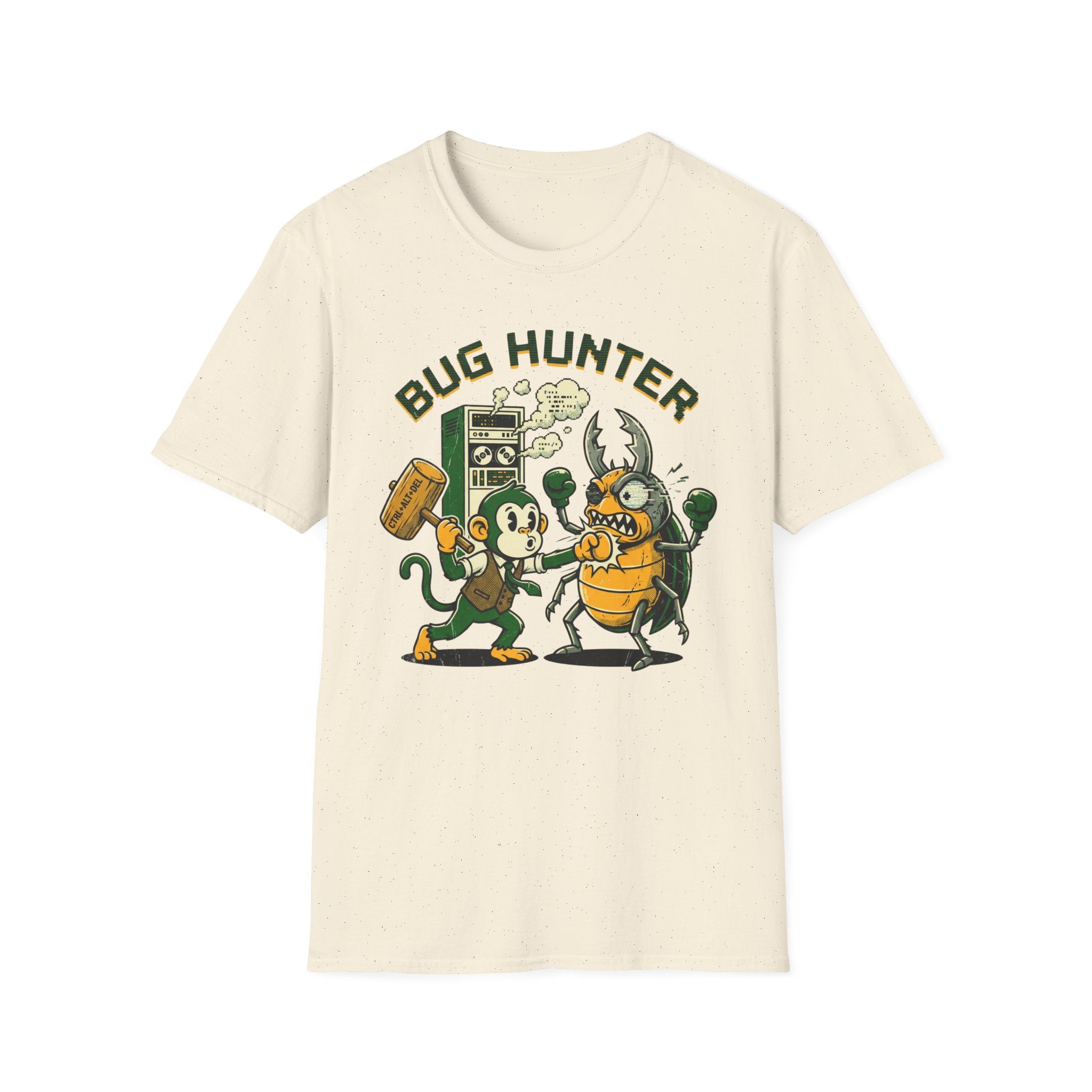 Bug Hunter T-Shirt — Retro Cartoon Pest Control Tee