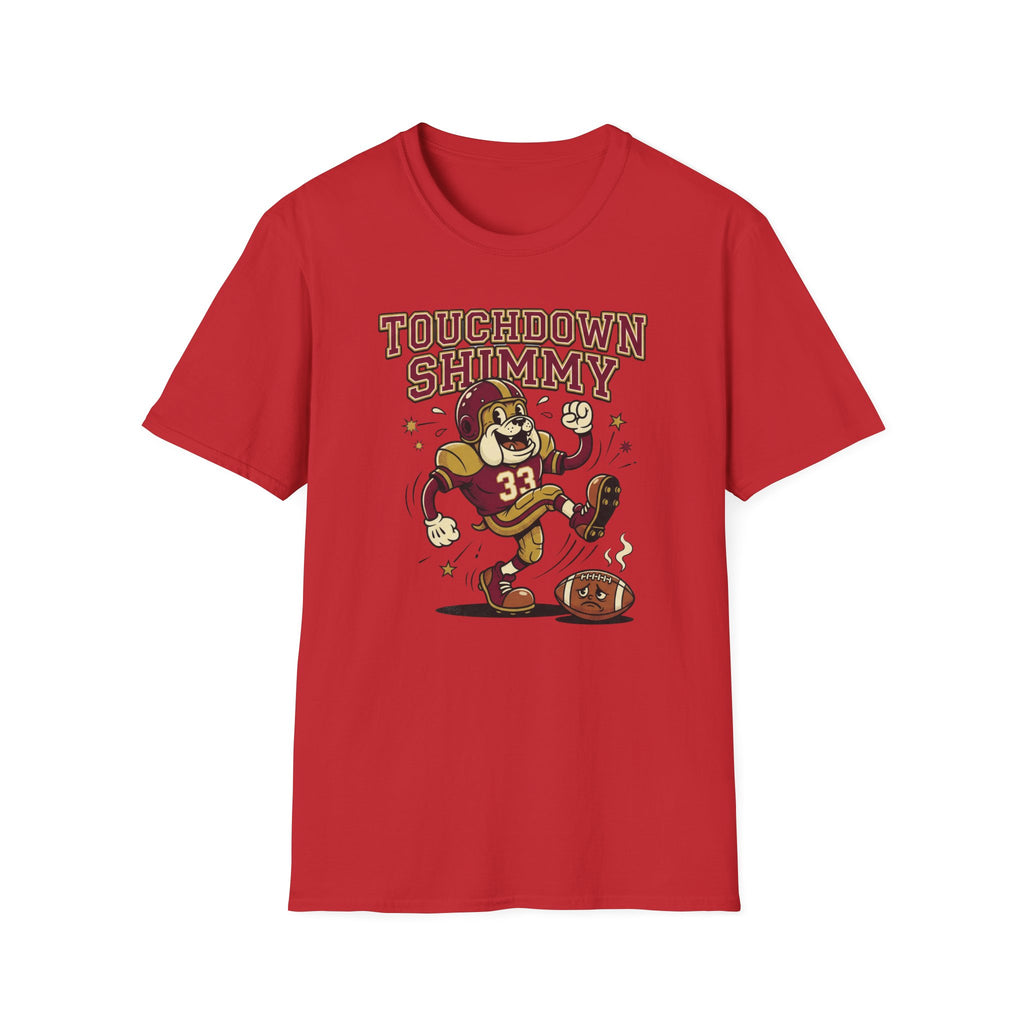 Touchdown Shimmy T-Shirt — Vintage Football Mascot Tee