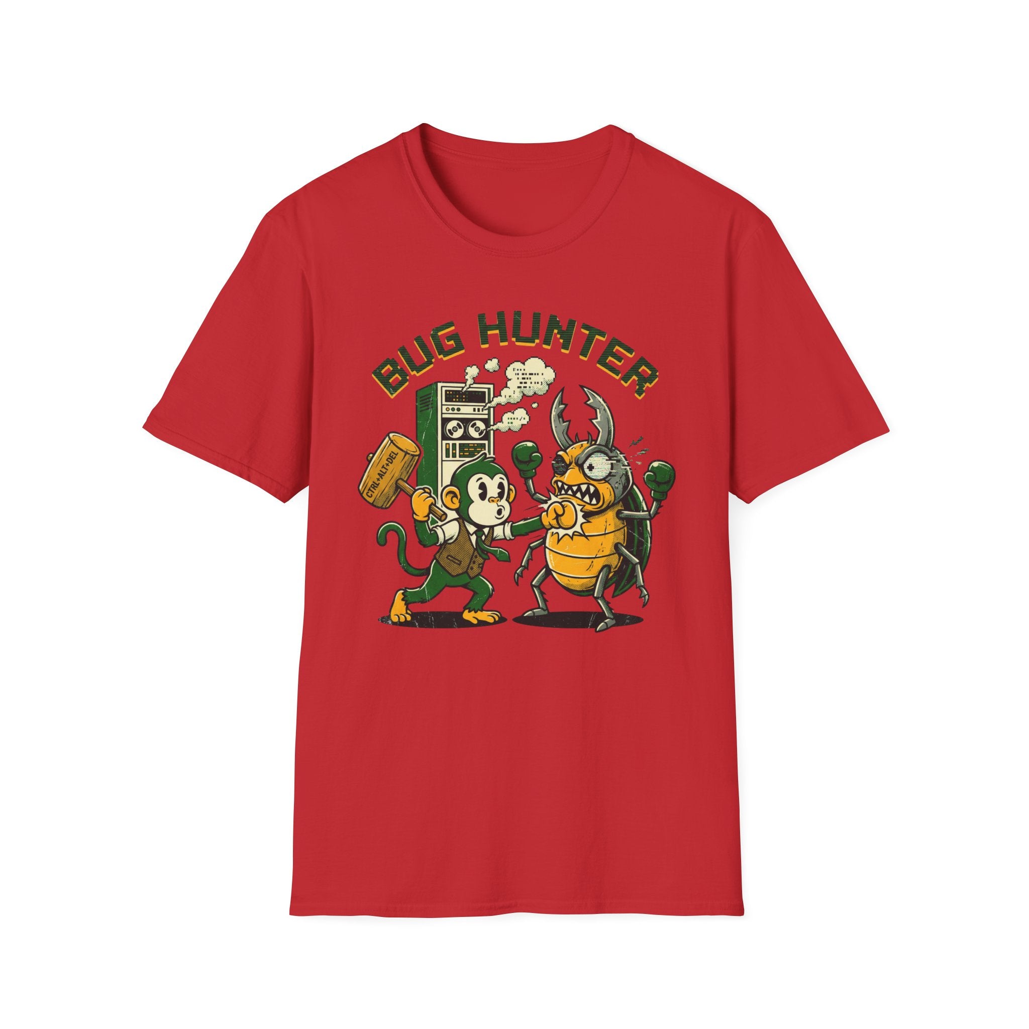 Bug Hunter T-Shirt — Retro Cartoon Pest Control Tee