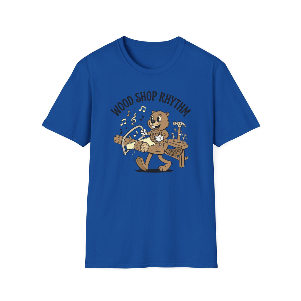 Wood Shop Rhythm T-Shirt – Cute Beavers Carpentry Graphic Tee