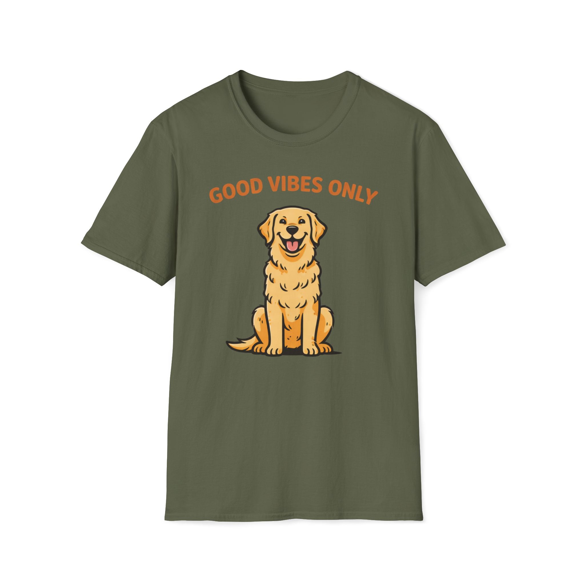 Good Vibes Only Golden Retriever T-Shirt