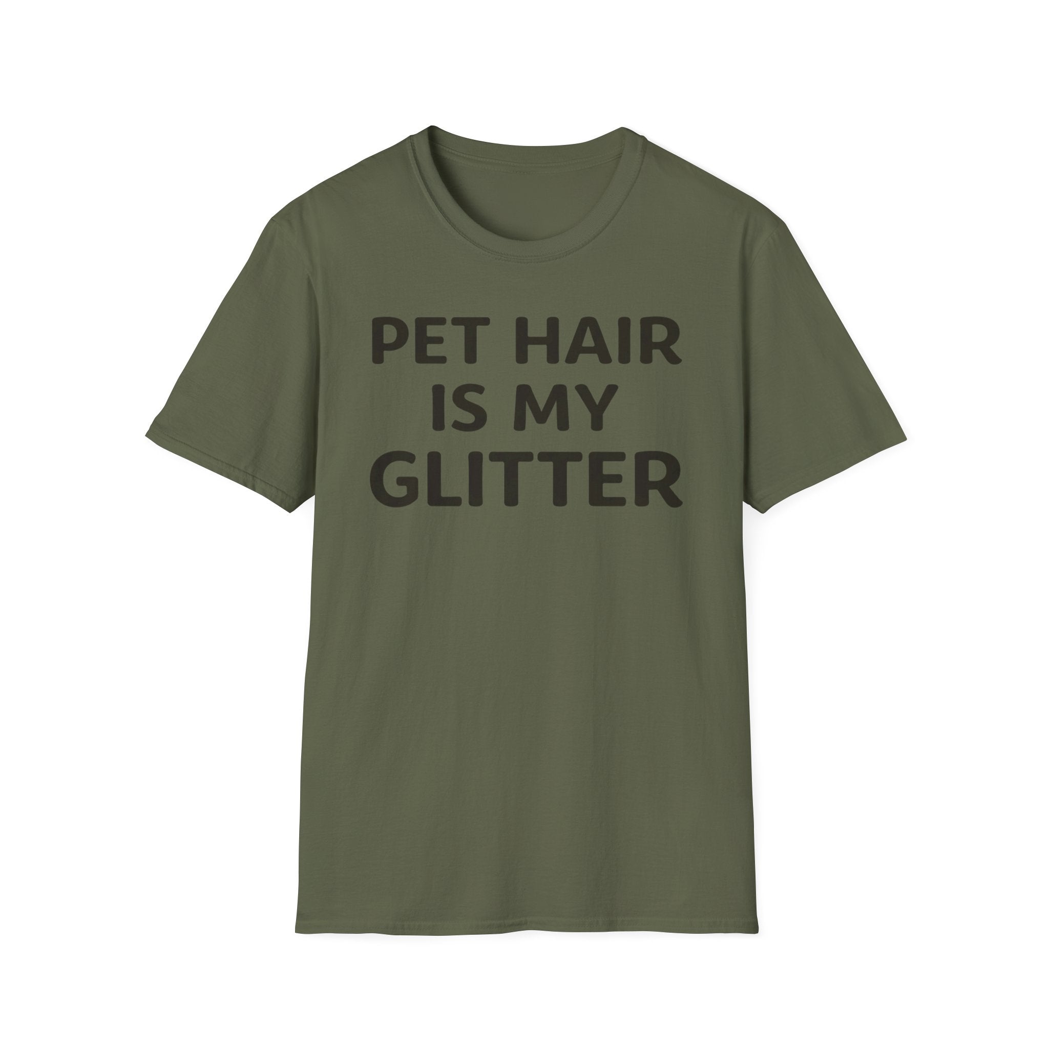 Pet Hair Is My Glitter T-Shirt — Funny Pet Lover Shirt, Cat & Dog Owner Gift