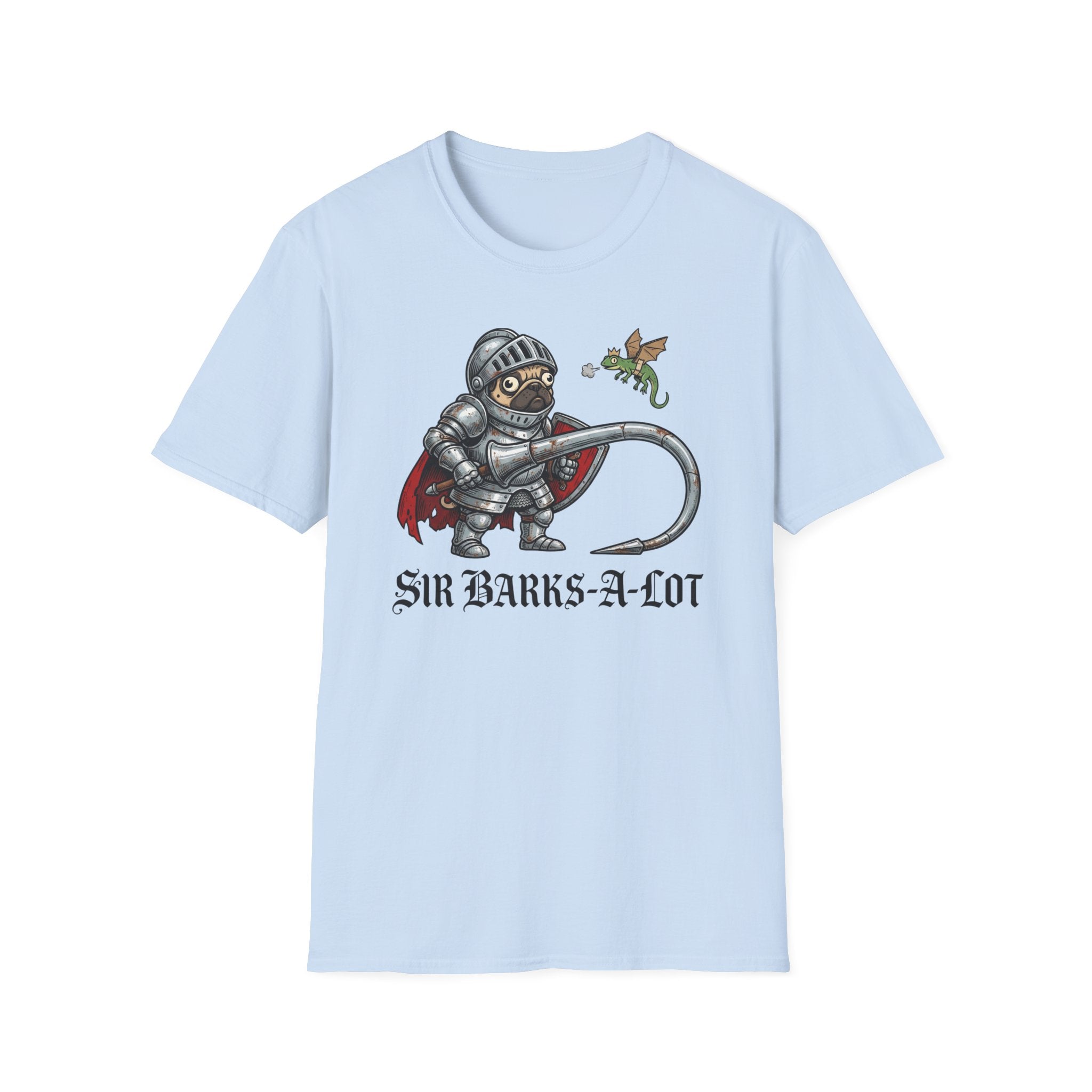 T‑Shirt — "Sir Barks‑A‑Lot" Knight Dog Graphic Tee