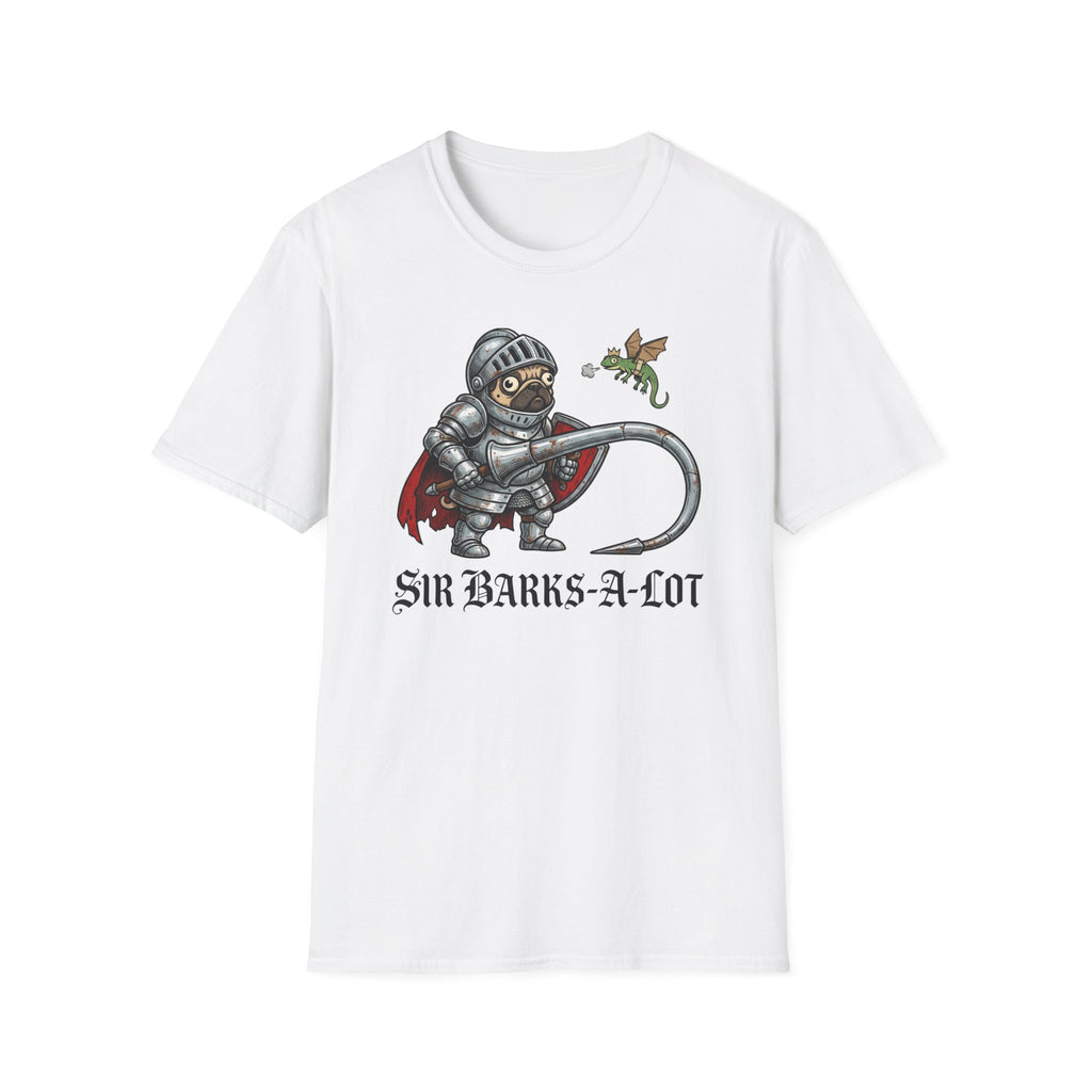 T‑Shirt — "Sir Barks‑A‑Lot" Knight Dog Graphic Tee