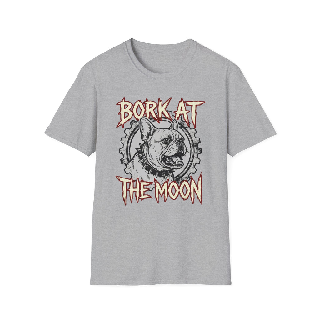 Bork At The Moon T-Shirt — Gothic Dog Graphic Tee