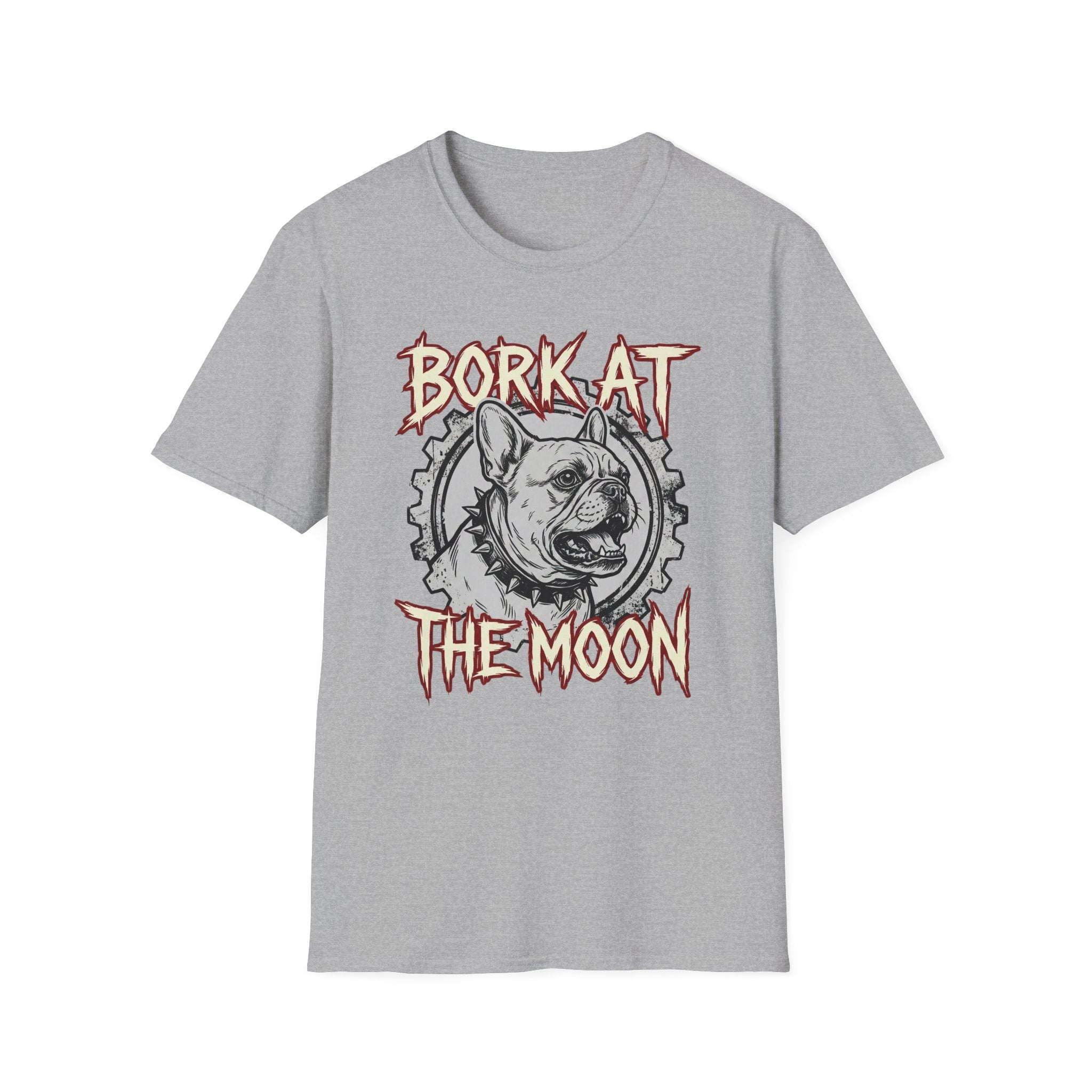 Bork At The Moon T-Shirt — Gothic Dog Graphic Tee
