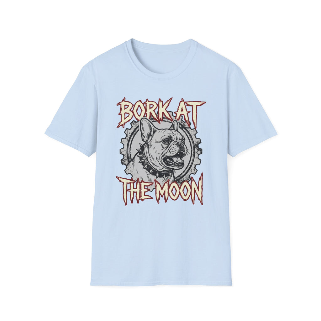 Bork At The Moon T-Shirt — Gothic Dog Graphic Tee