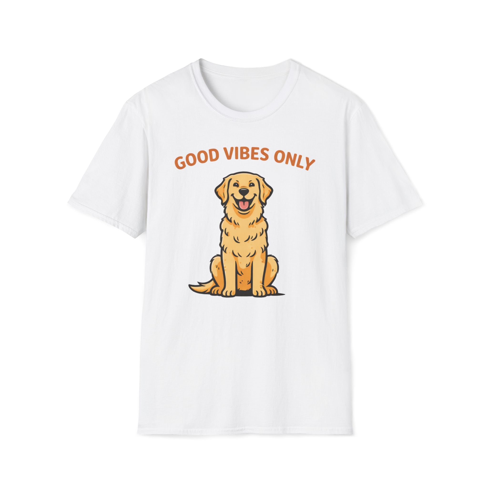 Good Vibes Only Golden Retriever T-Shirt