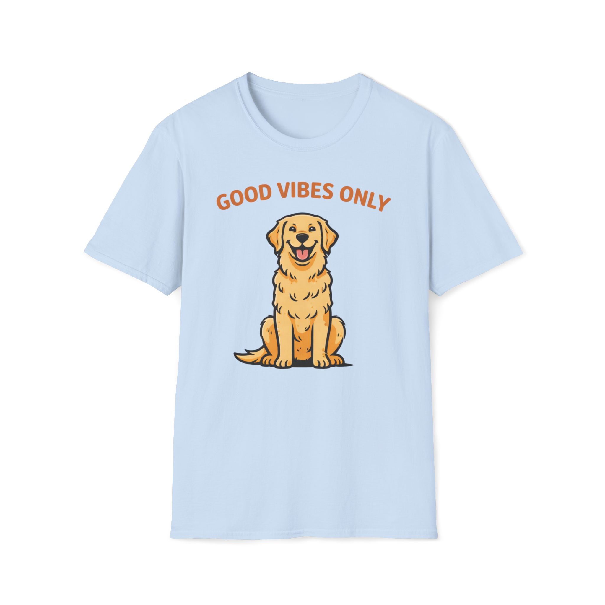 Good Vibes Only Golden Retriever T-Shirt