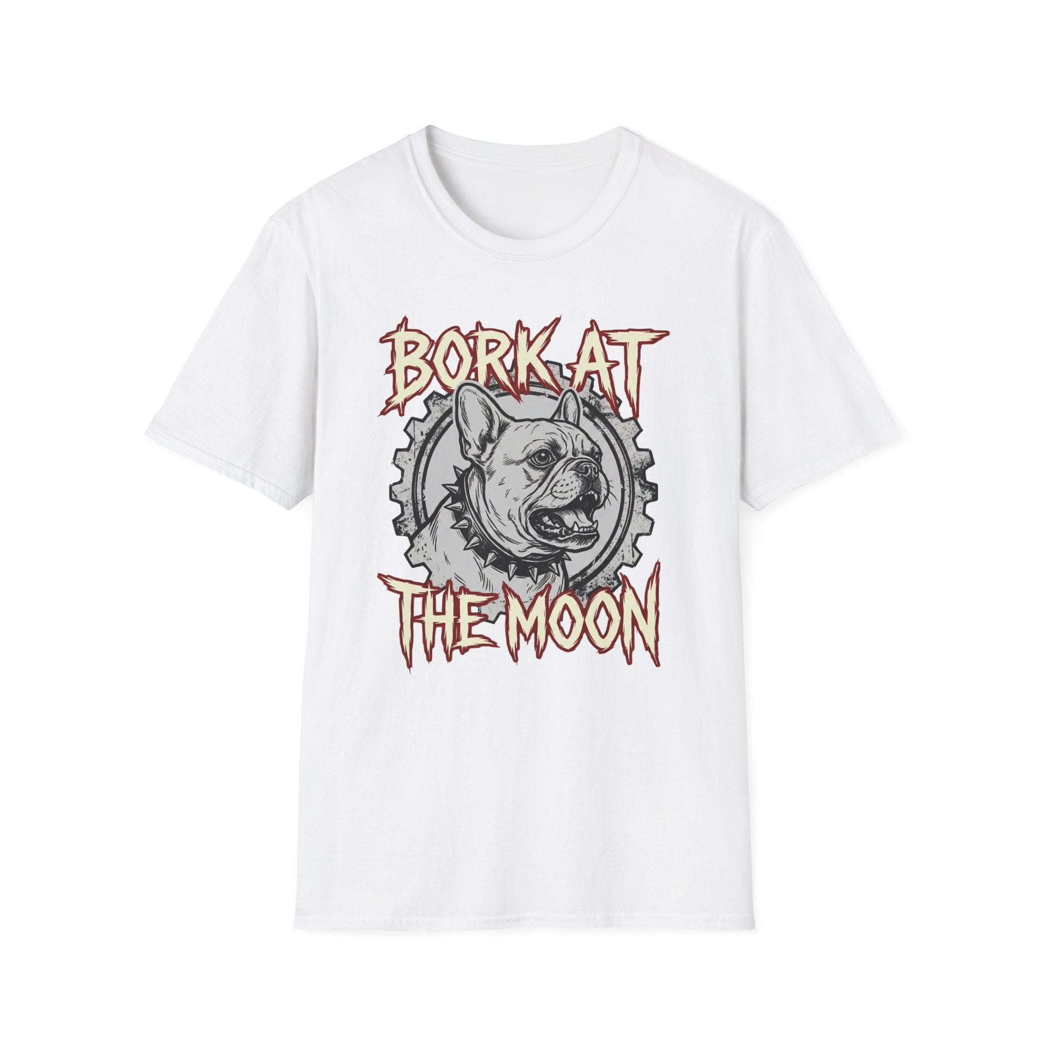 Bork At The Moon T-Shirt — Gothic Dog Graphic Tee