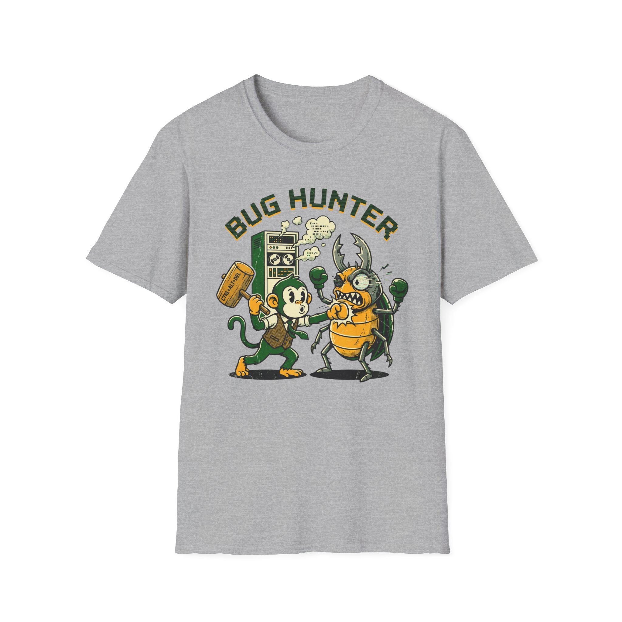 Bug Hunter T-Shirt — Retro Cartoon Pest Control Tee