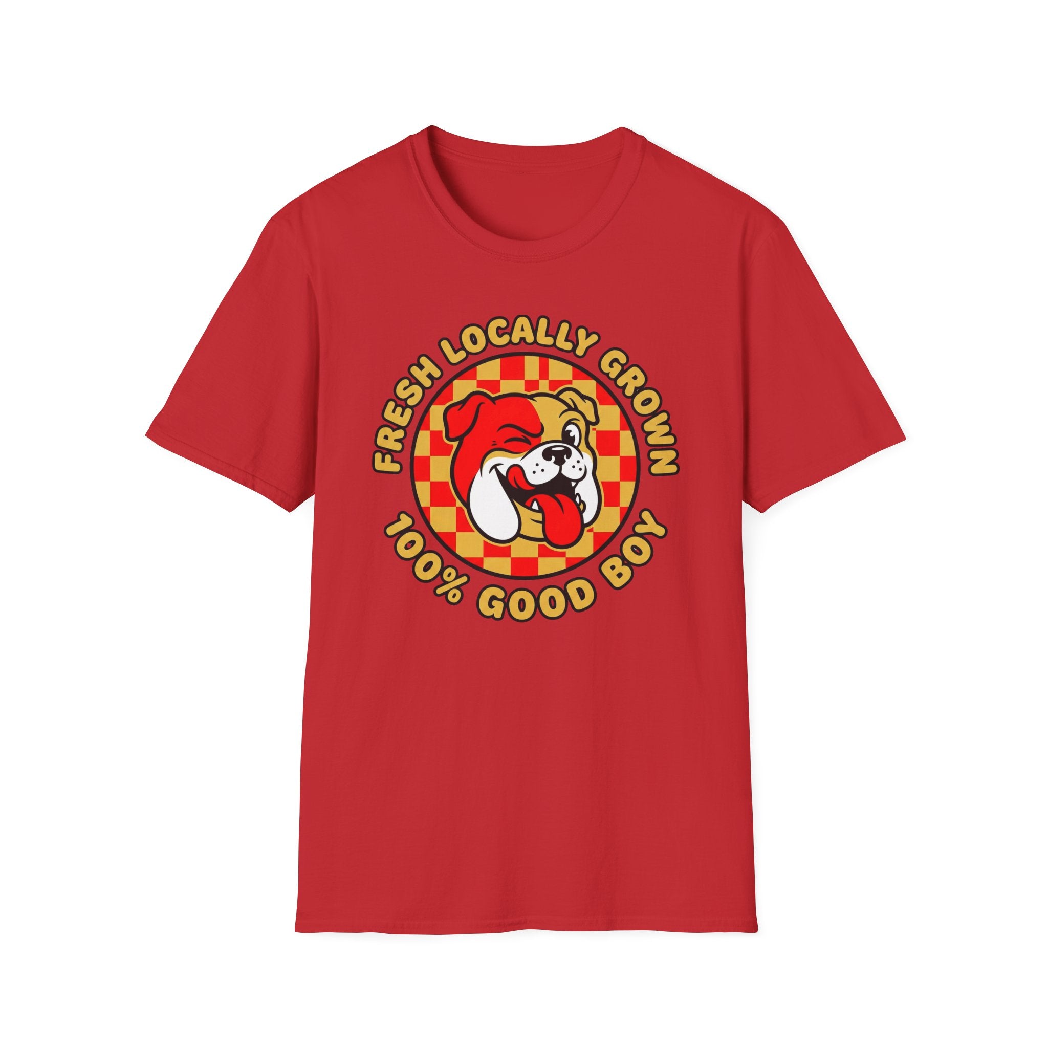 100% Good Boy T-Shirt — Fresh Locally Grown Retro Dog Graphic Tee
