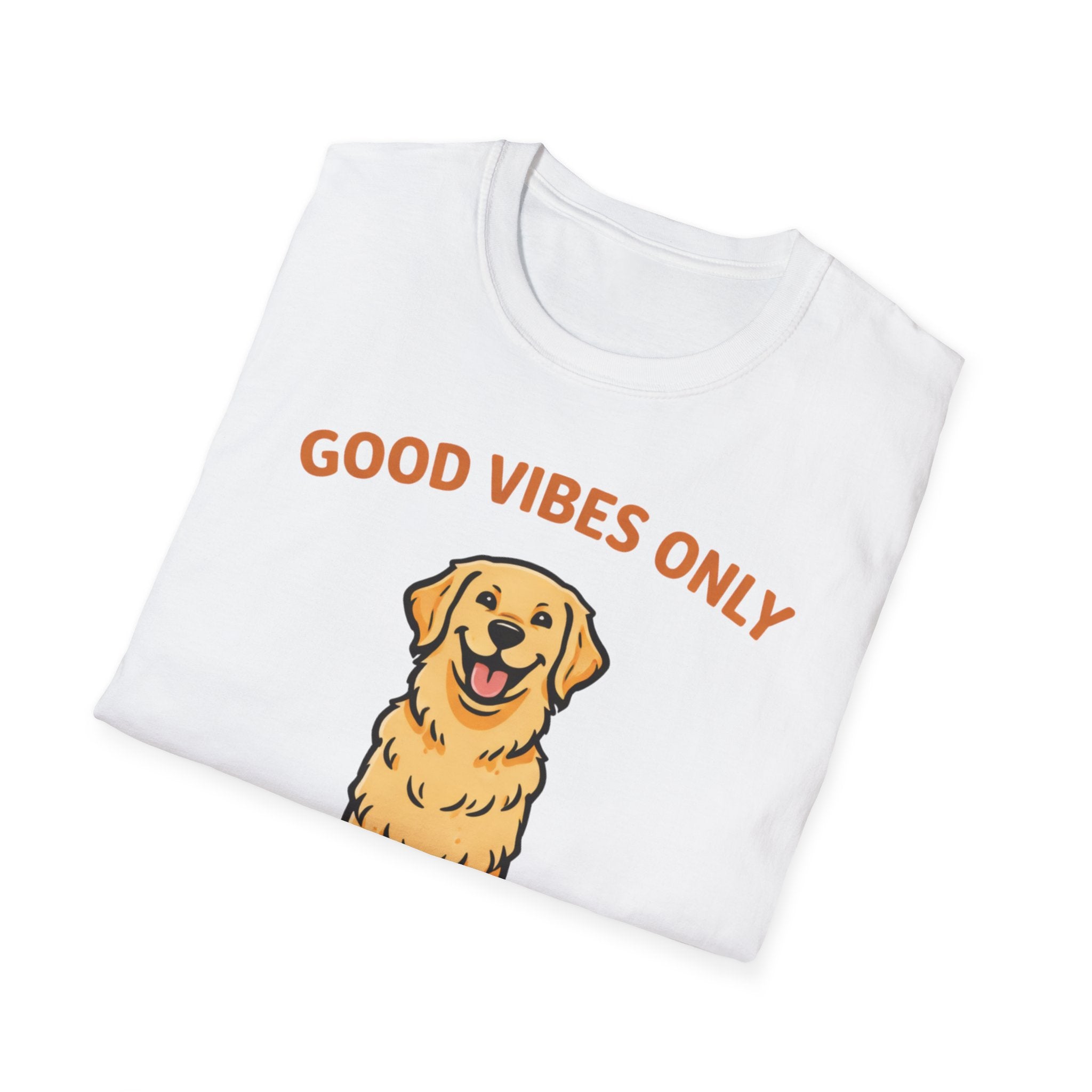Good Vibes Only Golden Retriever T-Shirt