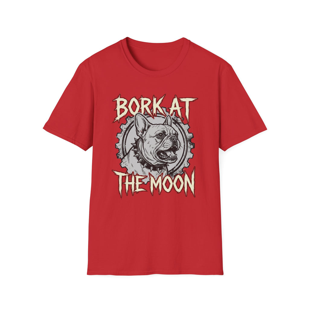Bork At The Moon T-Shirt — Gothic Dog Graphic Tee