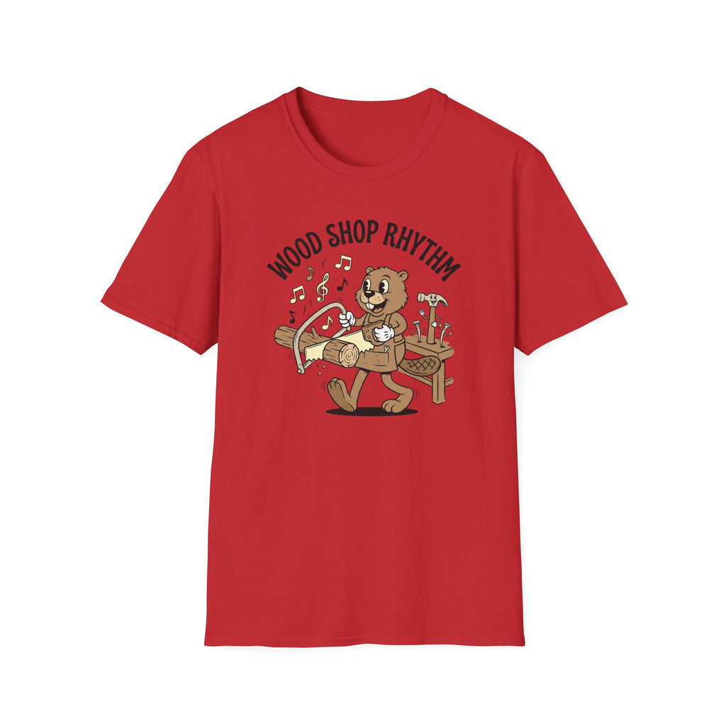 Wood Shop Rhythm T-Shirt – Cute Beavers Carpentry Graphic Tee